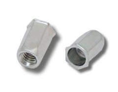 M5 x 14.5 (0.5-3.0) Steel Reduced Head Full Hexagon Body Open JRP Rivet Nuts