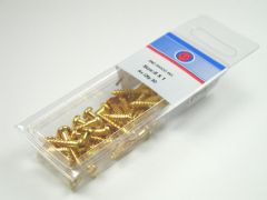 Brass Woodscrews Slotted Round Head - 4 x 1/2"