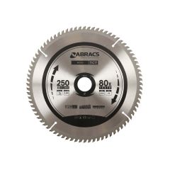 Abracs TCT Blade - Wood - 250 x 30mm x 80T