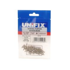 General Purpose Chippy Woodscrews Pozi Csk Head ZYP CE - 4.0 x 25mm (Bag of 50)