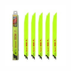 Reciprocating Saw Blades for Demolition 5Pk 305x27 x 1.60 10-14Tpi